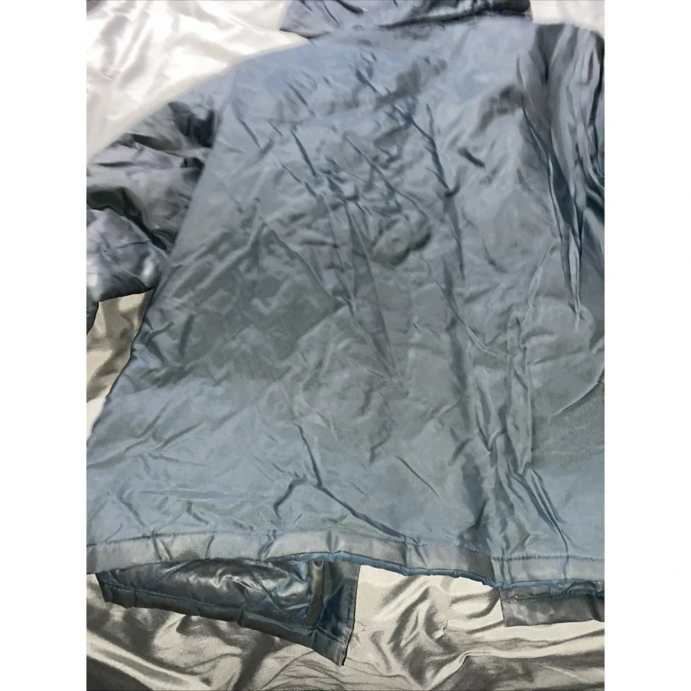 Vtg Retro Funky Bomber Full Zip Jacket Mens Size Large Quilted Pocket Fur Collar